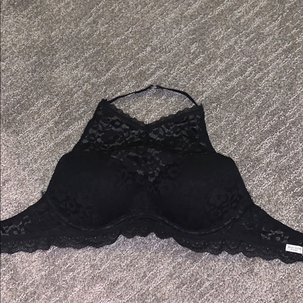 Gilly Hicks High Neck Black Bra